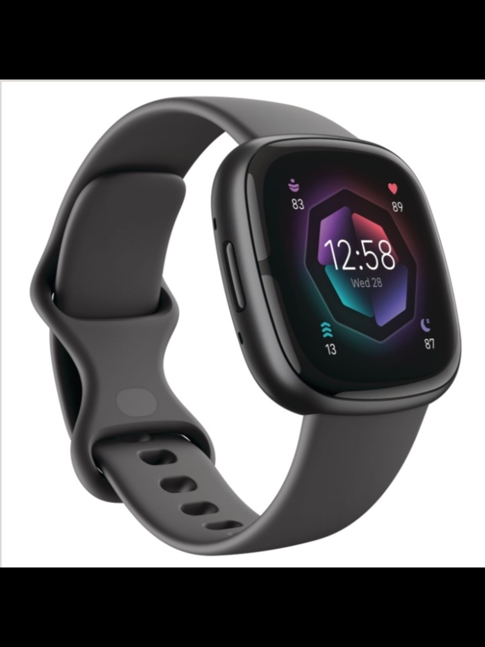 Fitbit Sense 2 Smartwatch - Graphite Grey Black - New In Box Never Used Pristine